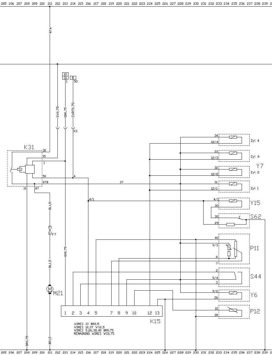 LE jetronic schema 20E motor