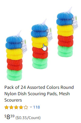 Plastic Pot scrubbers